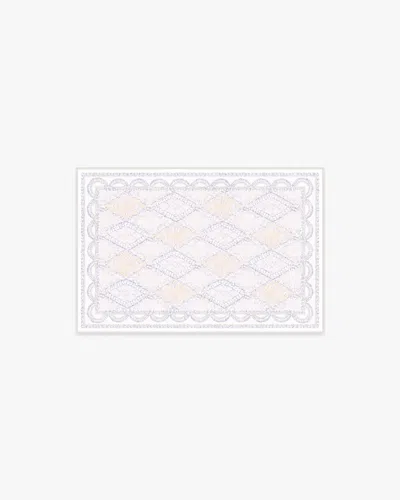 Ruggable Happy Birthday Popo Cream & Rose Flatwoven Rug By Humberto Leon In White