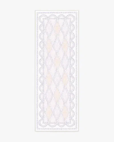 Ruggable Happy Birthday Popo Cream & Rose Flatwoven Rug By Humberto Leon In White