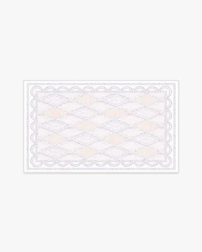 Ruggable Happy Birthday Popo Cream & Rose Flatwoven Rug By Humberto Leon In White