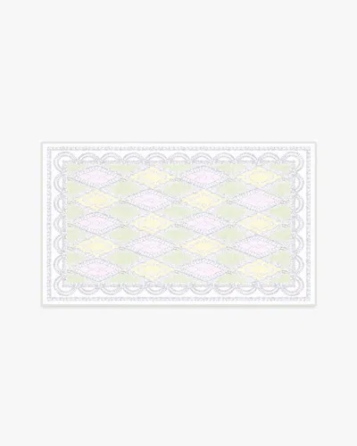 Ruggable Happy Birthday Popo Pistachio & Lemon Flatwoven Rug By Humberto Leon In Multi