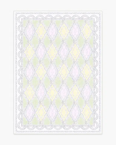 Ruggable Happy Birthday Popo Pistachio & Lemon Flatwoven Rug By Humberto Leon In Multi