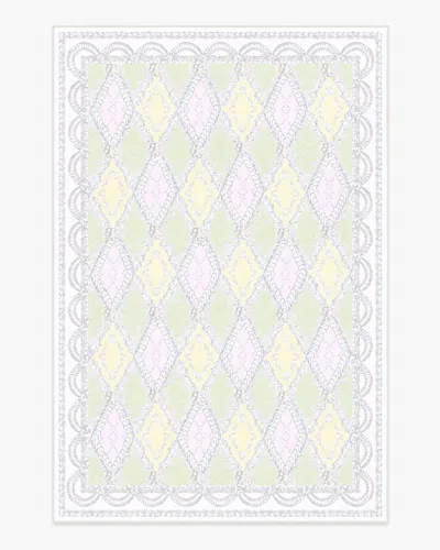 Ruggable Happy Birthday Popo Pistachio & Lemon Flatwoven Rug By Humberto Leon In Multi