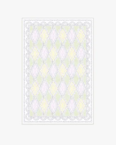 Ruggable Happy Birthday Popo Pistachio & Lemon Flatwoven Rug By Humberto Leon In Multi