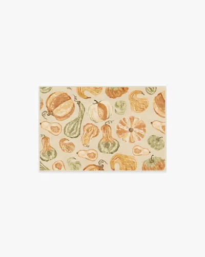 Ruggable Harvest Veggies Cream Multicolor Flatwoven Rug In Neutral