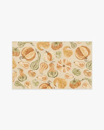 Ruggable Harvest Veggies Cream Multicolor Flatwoven Rug In Neutral