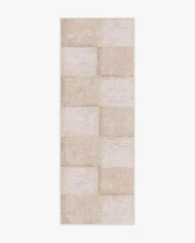 Ruggable Hearth Check Neutral Flatwoven Rug