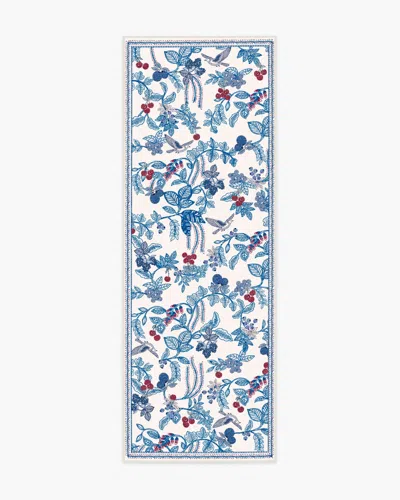 Ruggable Heidi Blue & Cherry Flatwoven Rug