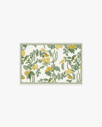 Ruggable Heidi Green & Lemon Flatwoven Rug