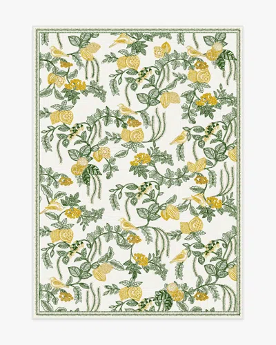 Ruggable Heidi Green & Lemon Flatwoven Rug