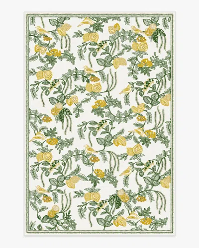Ruggable Heidi Green & Lemon Flatwoven Rug