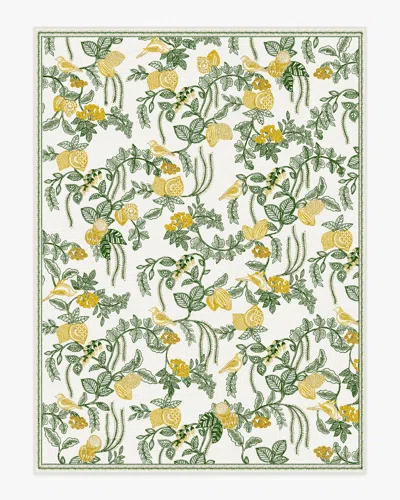 Ruggable Heidi Green & Lemon Flatwoven Rug