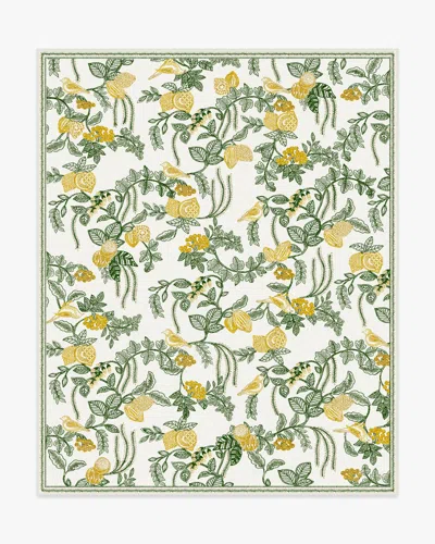 Ruggable Heidi Green & Lemon Flatwoven Rug
