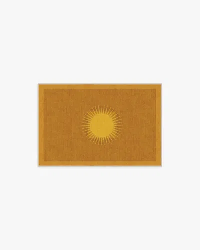 Ruggable Helios Gold Flatwoven Rug By Matthew Williamson In Yellow