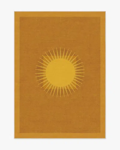 Ruggable Helios Gold Flatwoven Rug By Matthew Williamson