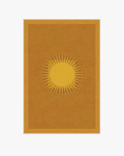 Ruggable Helios Gold Flatwoven Rug By Matthew Williamson