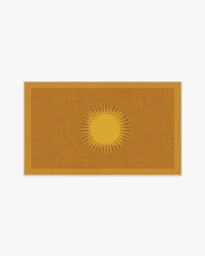 Ruggable Helios Gold Flatwoven Rug By Matthew Williamson