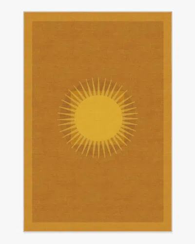 Ruggable Helios Gold Flatwoven Rug By Matthew Williamson In Brown