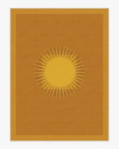 Ruggable Helios Gold Flatwoven Rug By Matthew Williamson