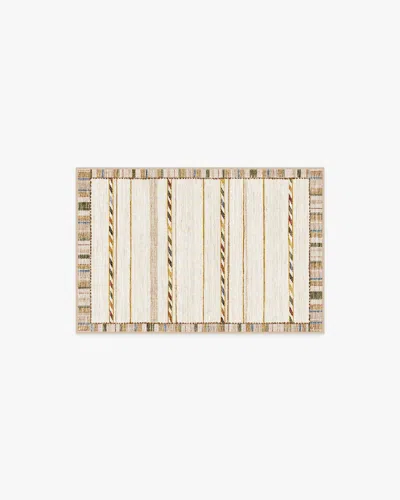 Ruggable Hemma Cream & Brown Flatwoven Rug