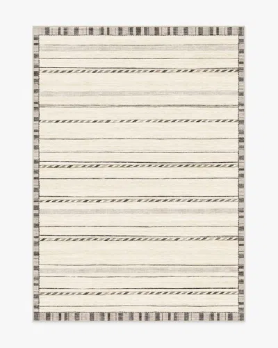 Ruggable Hemma Cream & Charcoal Flatwoven Rug In Gray