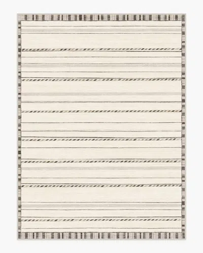 Ruggable Hemma Cream & Charcoal Flatwoven Rug In Gray