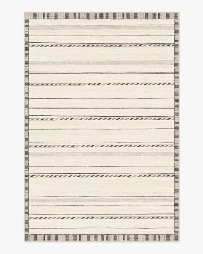 Ruggable Hemma Cream & Charcoal Flatwoven Rug In Gray