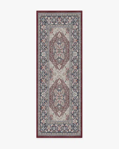 Ruggable Hendesi Heriz Bordeaux Flatwoven Rug In Gray