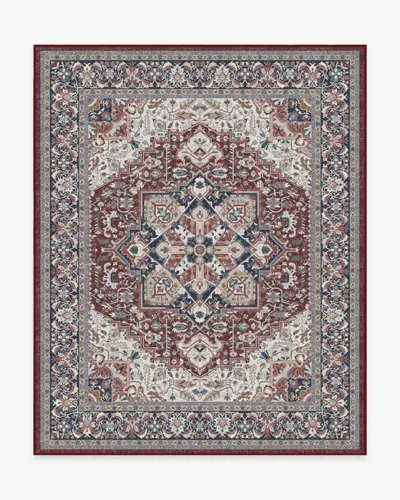 Ruggable Hendesi Heriz Bordeaux Flatwoven Rug In Multi