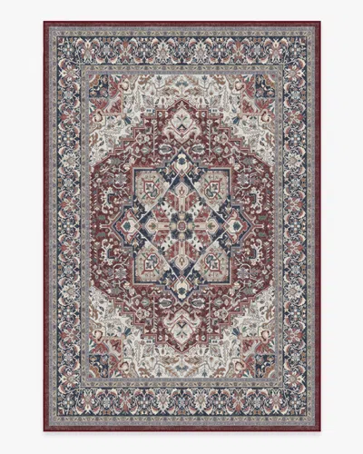 Ruggable Hendesi Heriz Bordeaux Flatwoven Rug In Multi