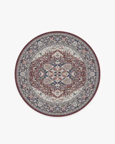 Ruggable Hendesi Heriz Bordeaux Flatwoven Rug In Multi