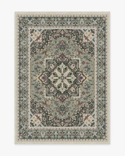 Ruggable Hendesi Heriz Sage Flatwoven Rug In Green