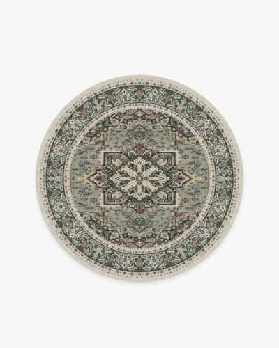 Ruggable Hendesi Heriz Sage Flatwoven Rug In Green