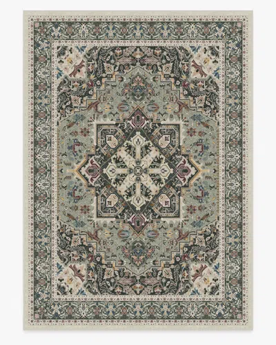 Ruggable Hendesi Heriz Sage Flatwoven Rug In Green