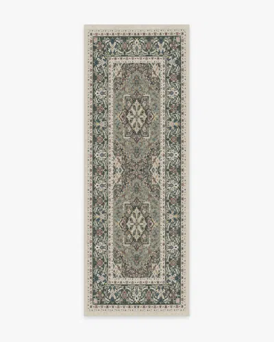 Ruggable Hendesi Heriz Sage Flatwoven Rug In Green