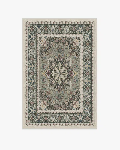 Ruggable Hendesi Heriz Sage Flatwoven Rug In Green