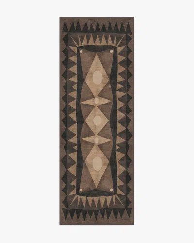Ruggable Hilma Charcoal Flatwoven Rug By Justina Blakeney In Brown