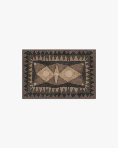 Ruggable Hilma Charcoal Flatwoven Rug By Justina Blakeney In Black