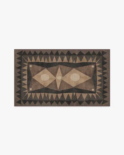 Ruggable Hilma Charcoal Flatwoven Rug By Justina Blakeney In Black