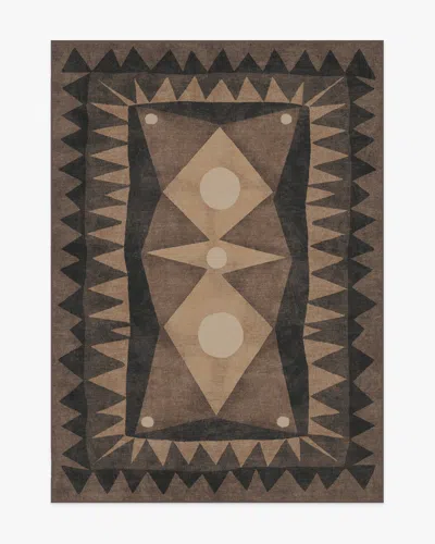 Ruggable Hilma Charcoal Flatwoven Rug By Justina Blakeney In Brown