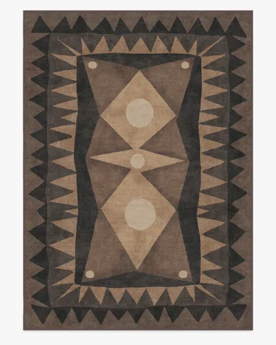 Ruggable Hilma Charcoal Flatwoven Rug By Justina Blakeney In Brown