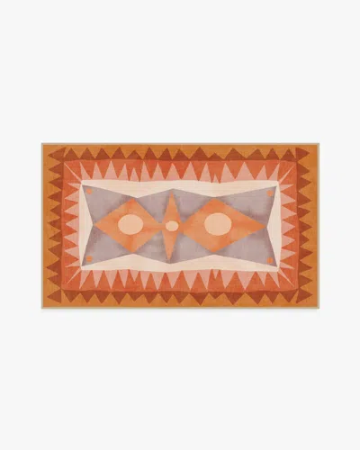 Ruggable Hilma Papaya Outdoor Rug By Justina Blakeney In Brown