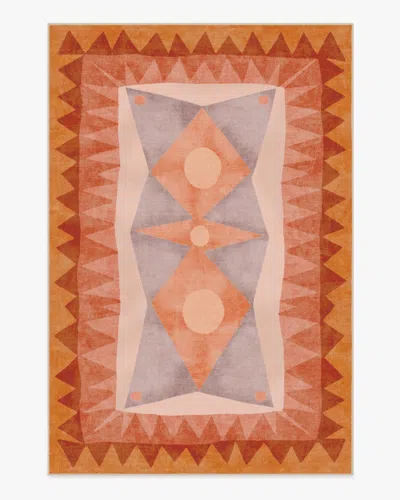 Ruggable Hilma Sunset Flatwoven Rug By Justina Blakeney In Orange
