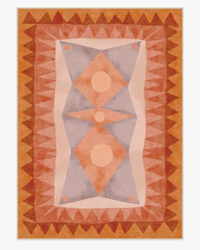 Ruggable Hilma Sunset Flatwoven Rug By Justina Blakeney In Orange