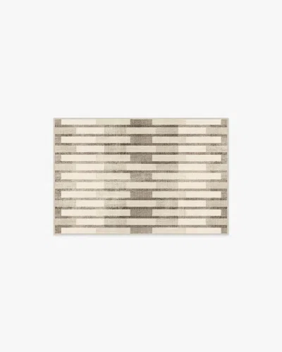 Ruggable Hollis Grey Flatwoven Rug In Brown