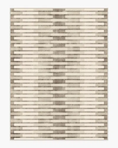 Ruggable Hollis Grey Flatwoven Rug In Brown
