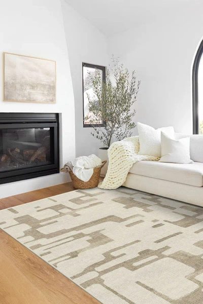 Ruggable Holme Ivory & Natural Flatwoven Rug In Multi