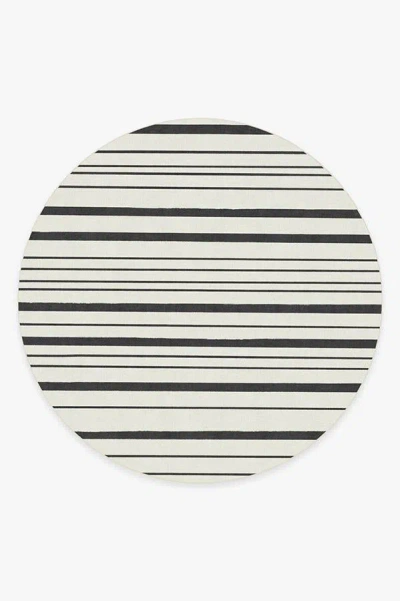 Ruggable Hudson Stripe Black Flatwoven Rug In Neutral