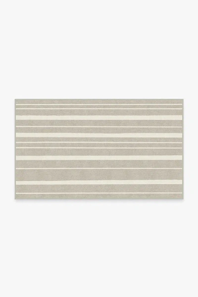 Ruggable Hudson Stripe Stone Flatwoven Rug In Neutral