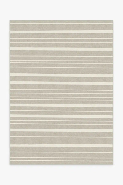 Ruggable Hudson Stripe Stone Flatwoven Rug In Neutral