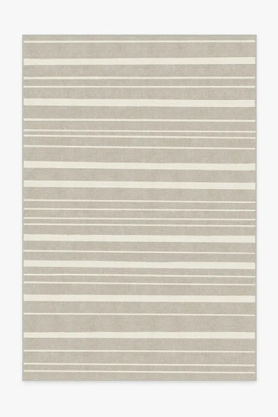Ruggable Hudson Stripe Stone Flatwoven Rug In Neutral